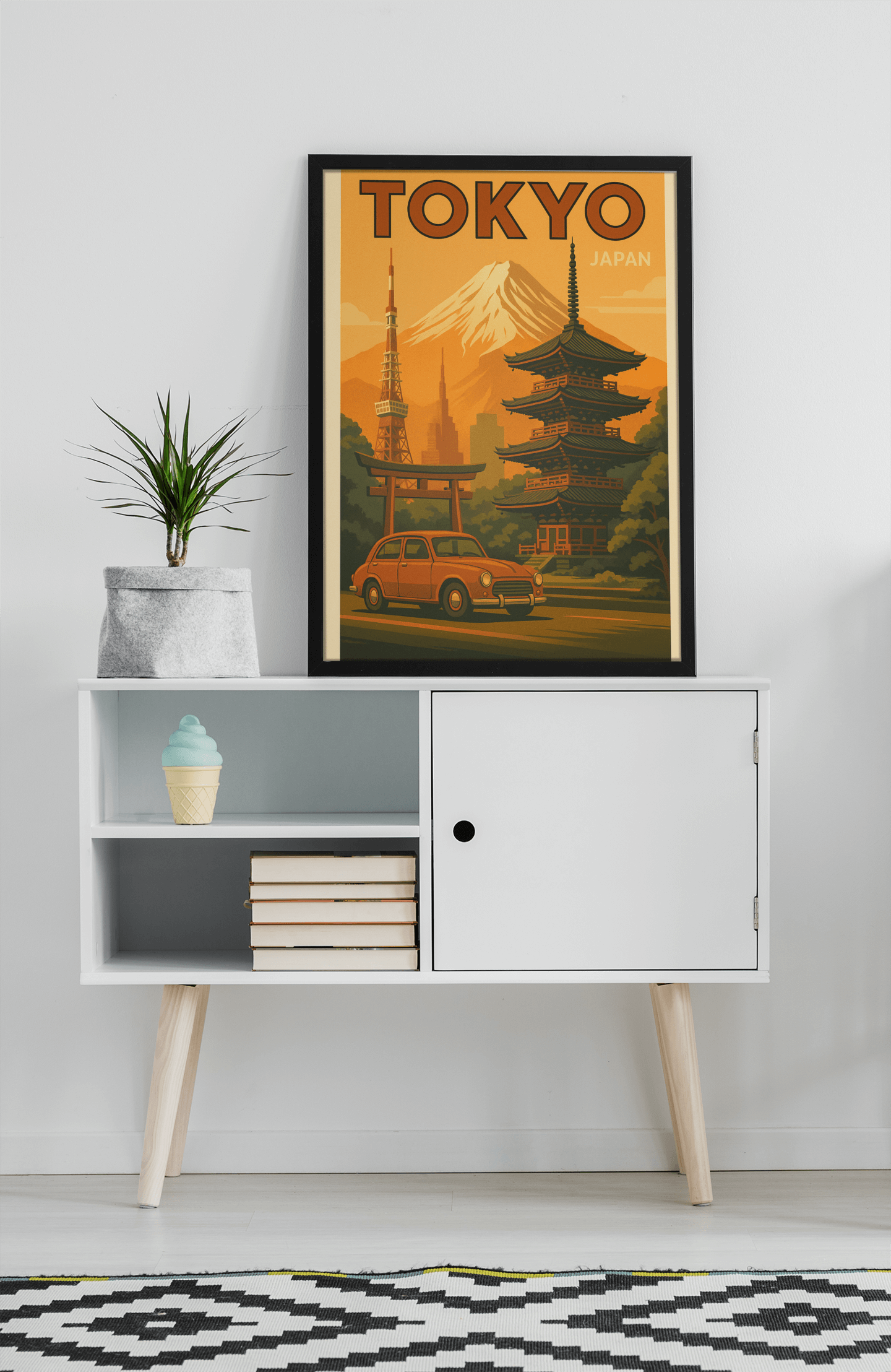 Vintage Tokyo Travel Poster