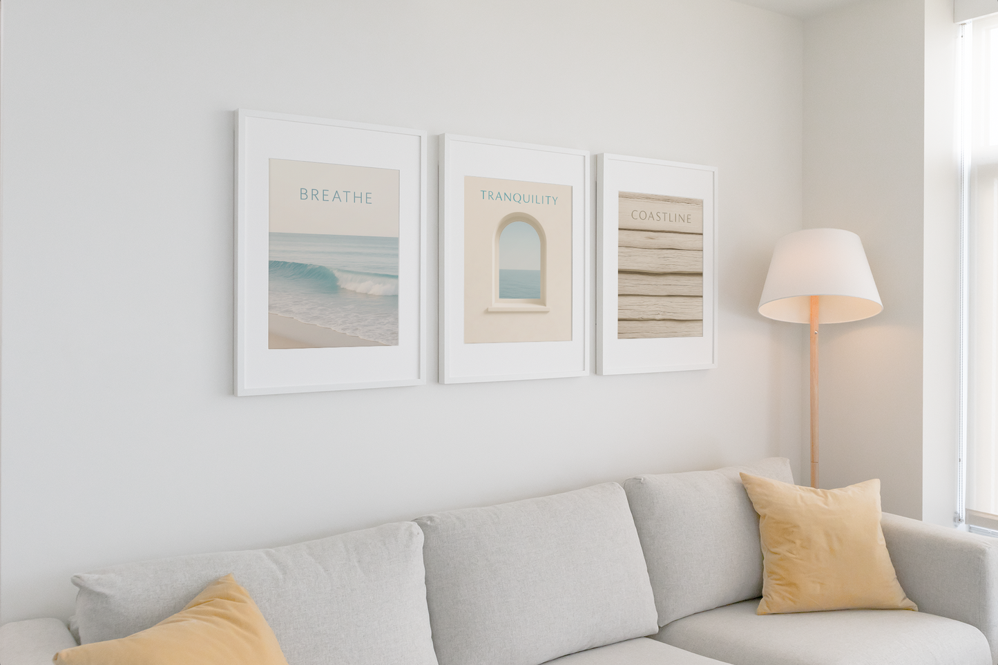 Minimalist Driftwood Beach Poster | Coastal Decor | Stunning Art Print