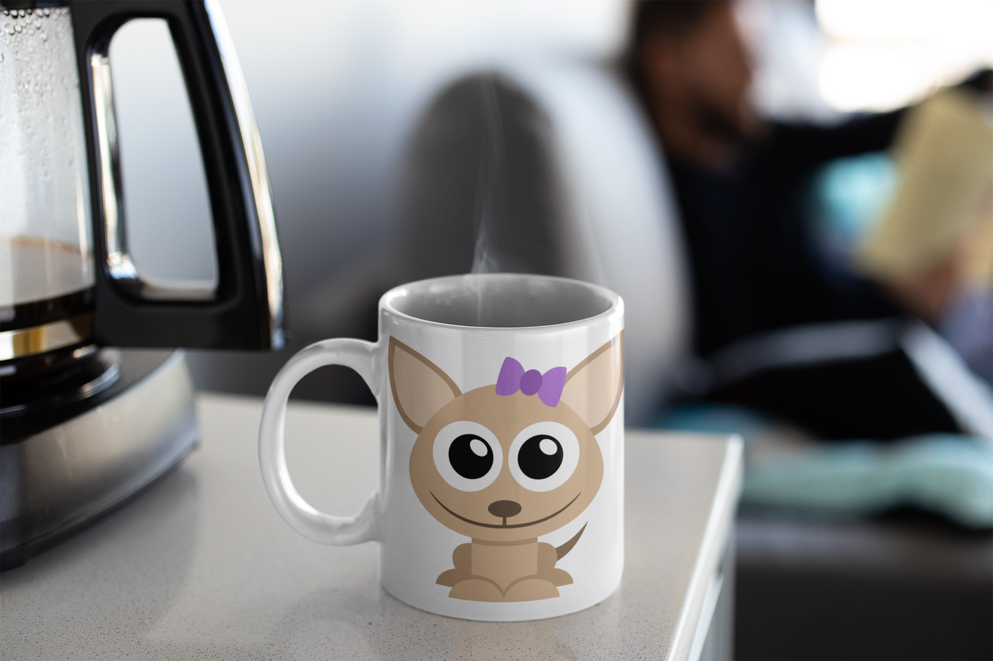 Adorable Cow Personalised Your Name Gift Mug
