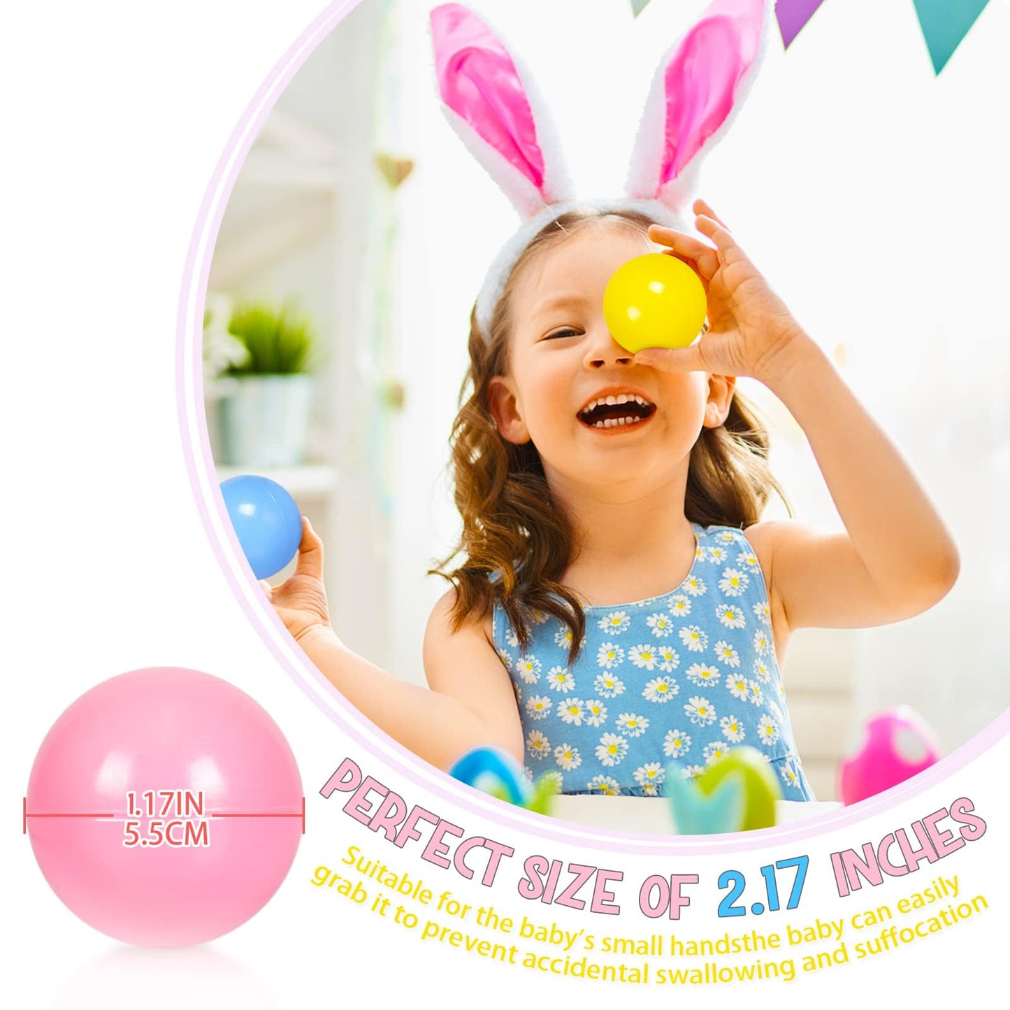 MODEREVE Ball Pit Balls 100-Pack – 2.17-inch, Crush-Proof & Non-Toxic