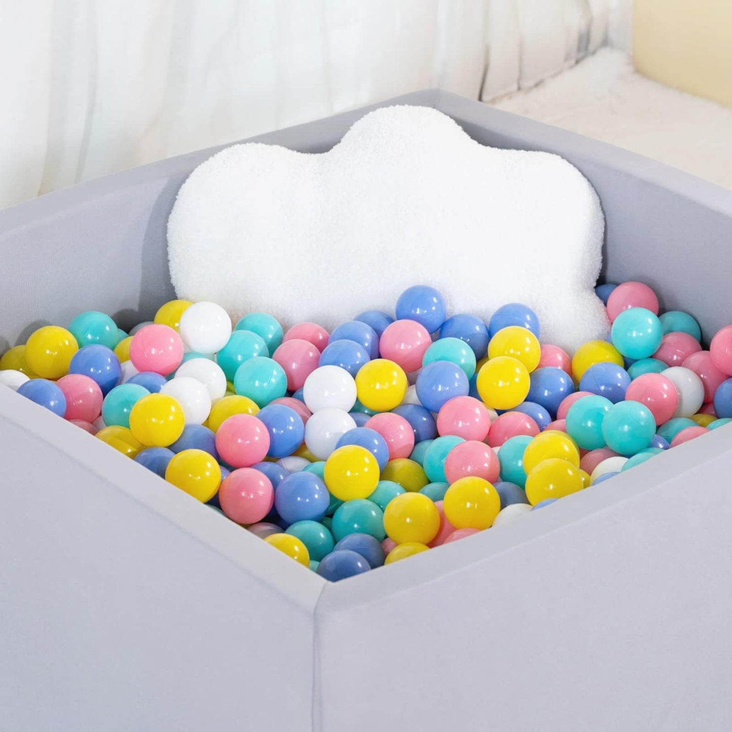 MODEREVE Ball Pit Balls 100-Pack – 2.17-inch, Crush-Proof & Non-Toxic