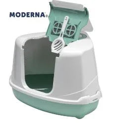 Moderna Corner Hooded Flip Loo Litter Tray