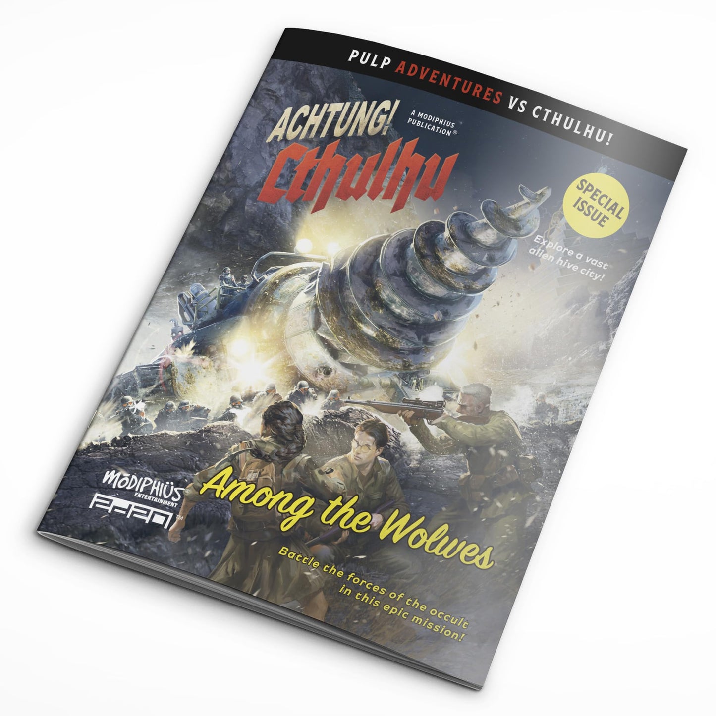Modiphius Achtung! Cthulhu Starter Set – 2d20 RPG Boxed Set with Maps, Dice, and Pre-Generated Characters