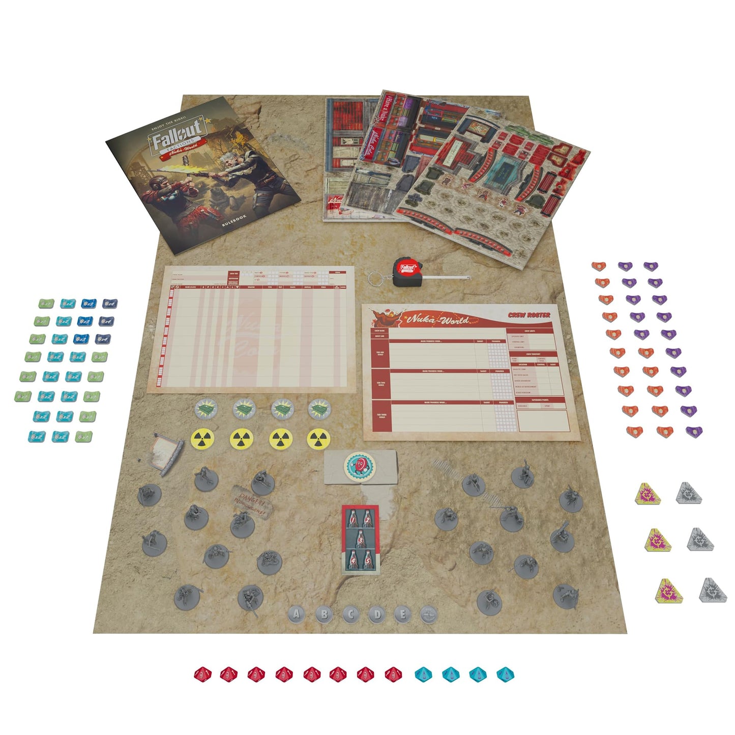 Modiphius Fallout: Factions – Battle for Nuka-World Starter Set | Tabletop Skirmish Miniatures