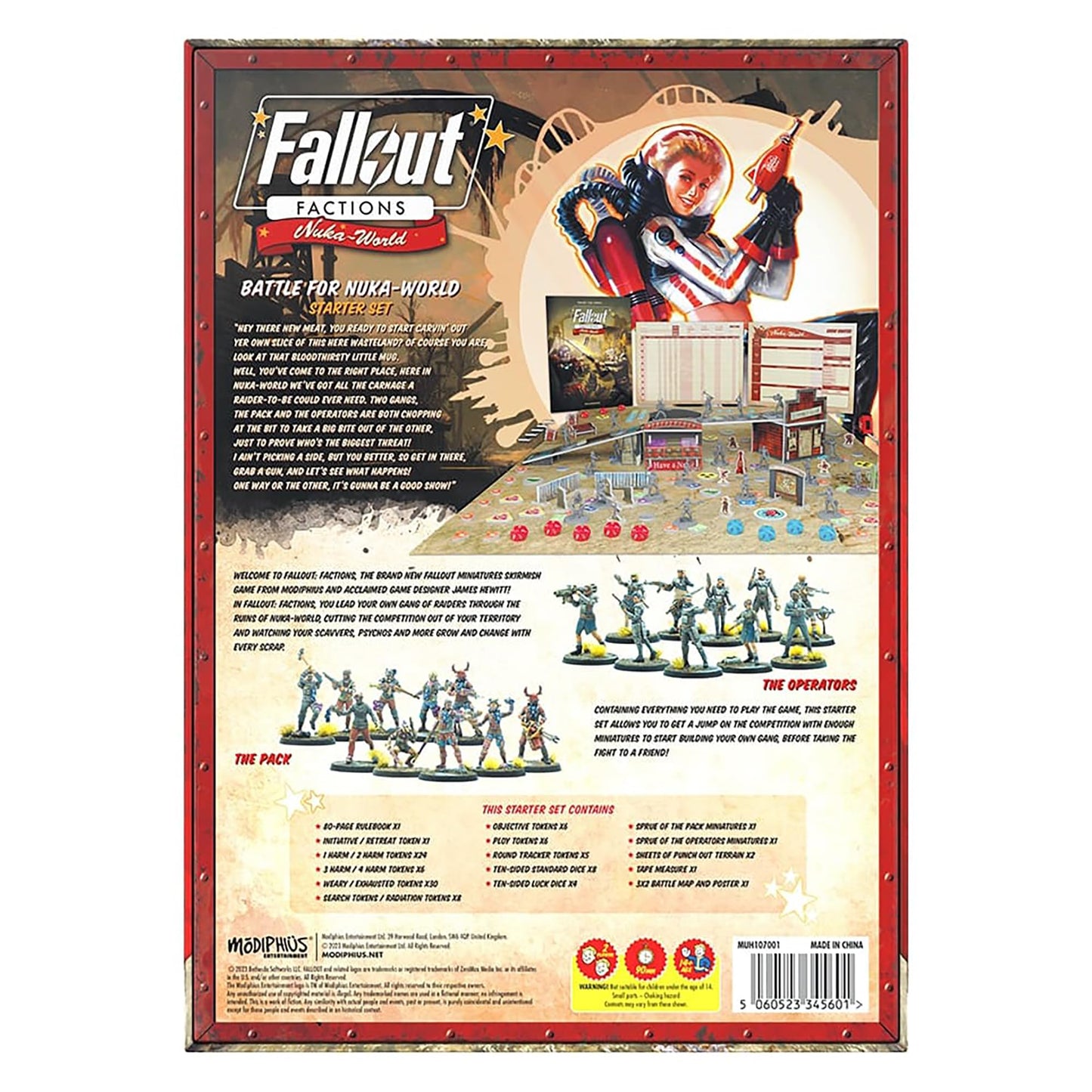 Modiphius Fallout: Factions – Battle for Nuka-World Starter Set | Tabletop Skirmish Miniatures