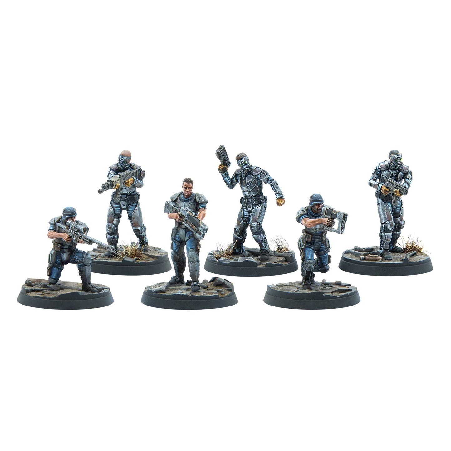 Modiphius Fallout Wasteland Warfare: Enclave-Assault Force – 6 Miniatures (Capital Wave)
