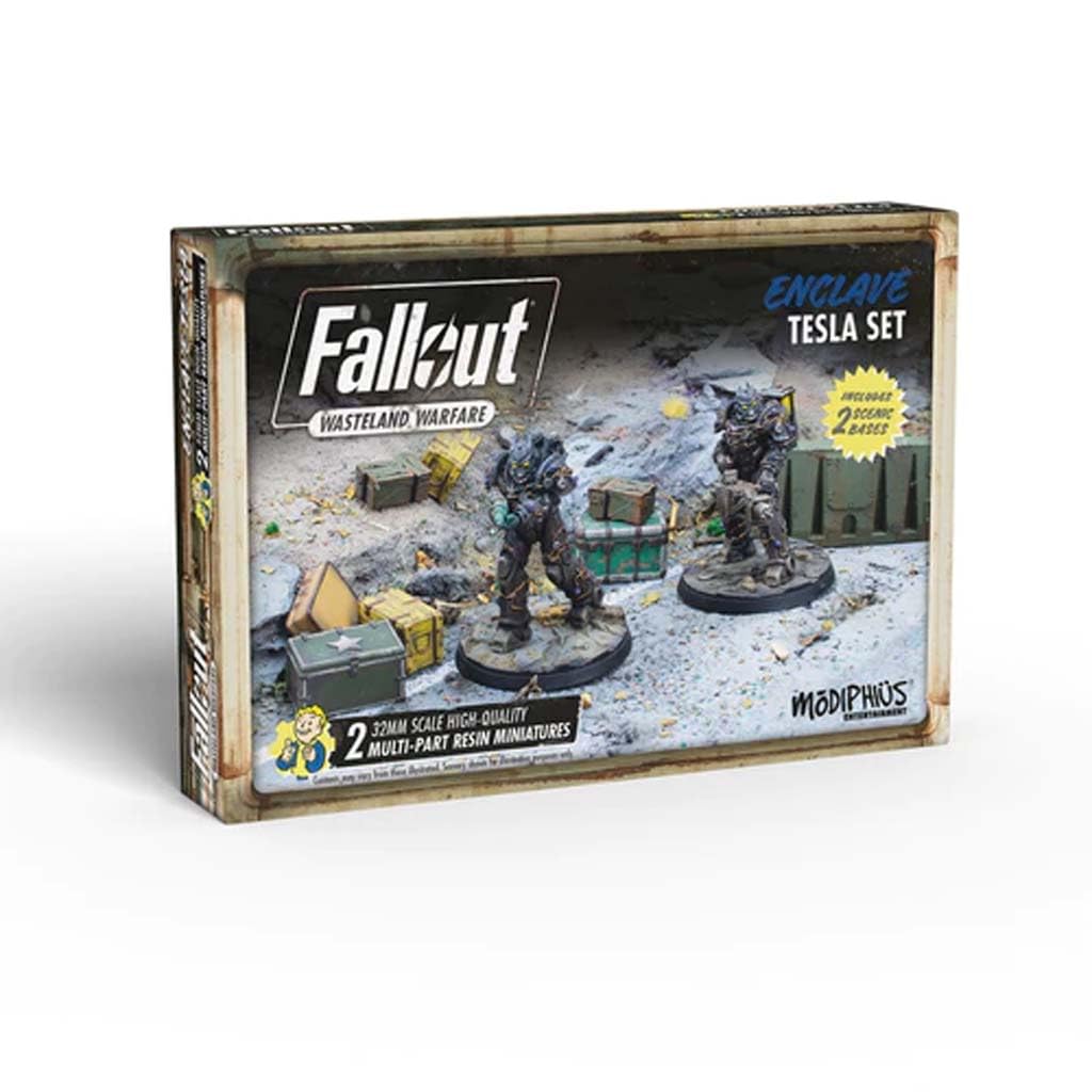 Modiphius Fallout Wasteland Warfare Enclave Tesla Set, Multi