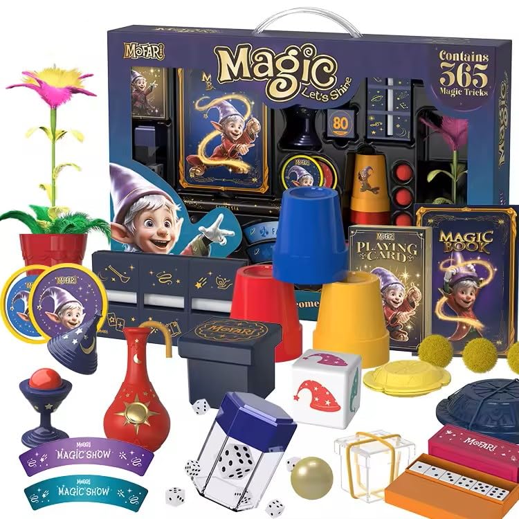 Mofari Magic Kit for Kids – 365 Tricks with Video Lessons (Ages 6–12)