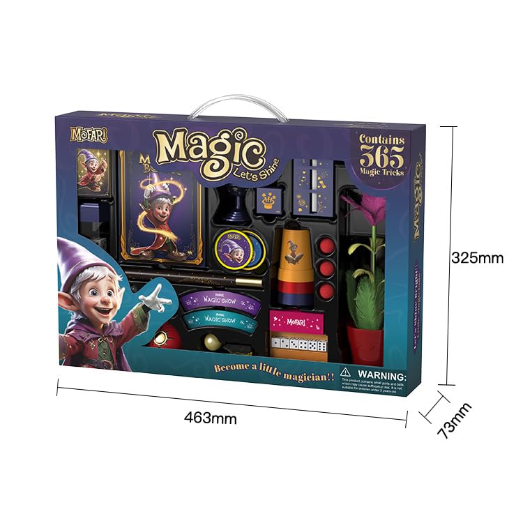 Mofari Magic Kit for Kids – 365 Tricks with Video Lessons (Ages 6–12)