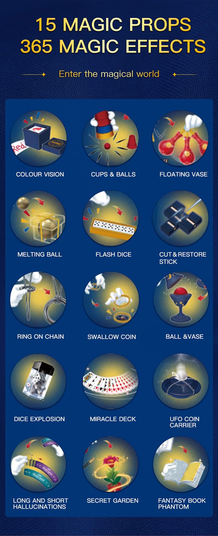 Mofari Magic Kit for Kids – 365 Tricks with Video Lessons (Ages 6–12)