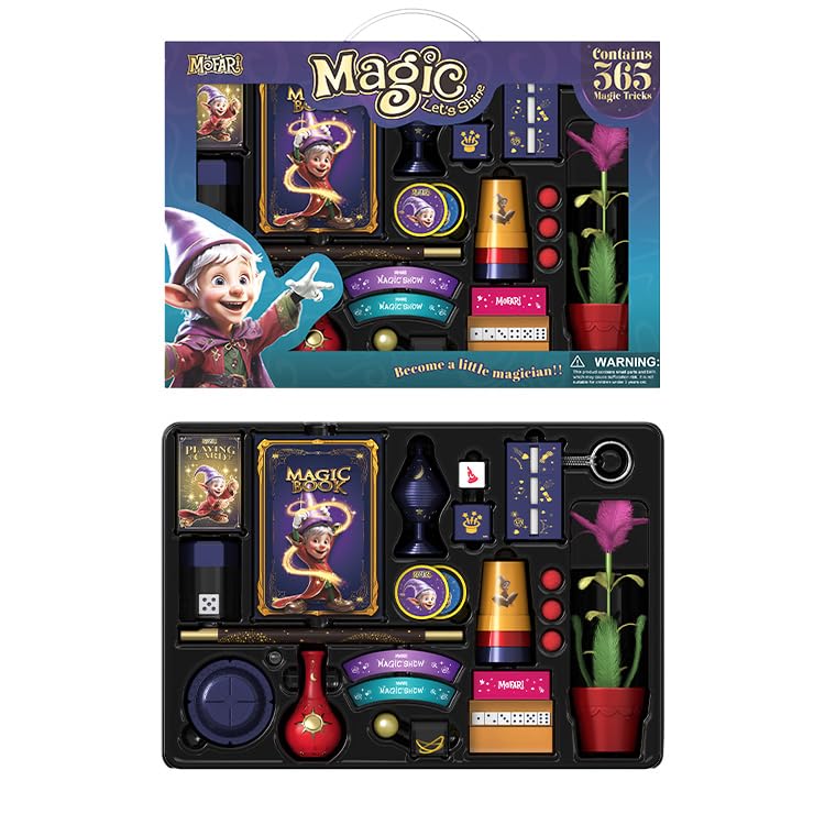 Mofari Magic Kit for Kids – 365 Tricks with Video Lessons (Ages 6–12)