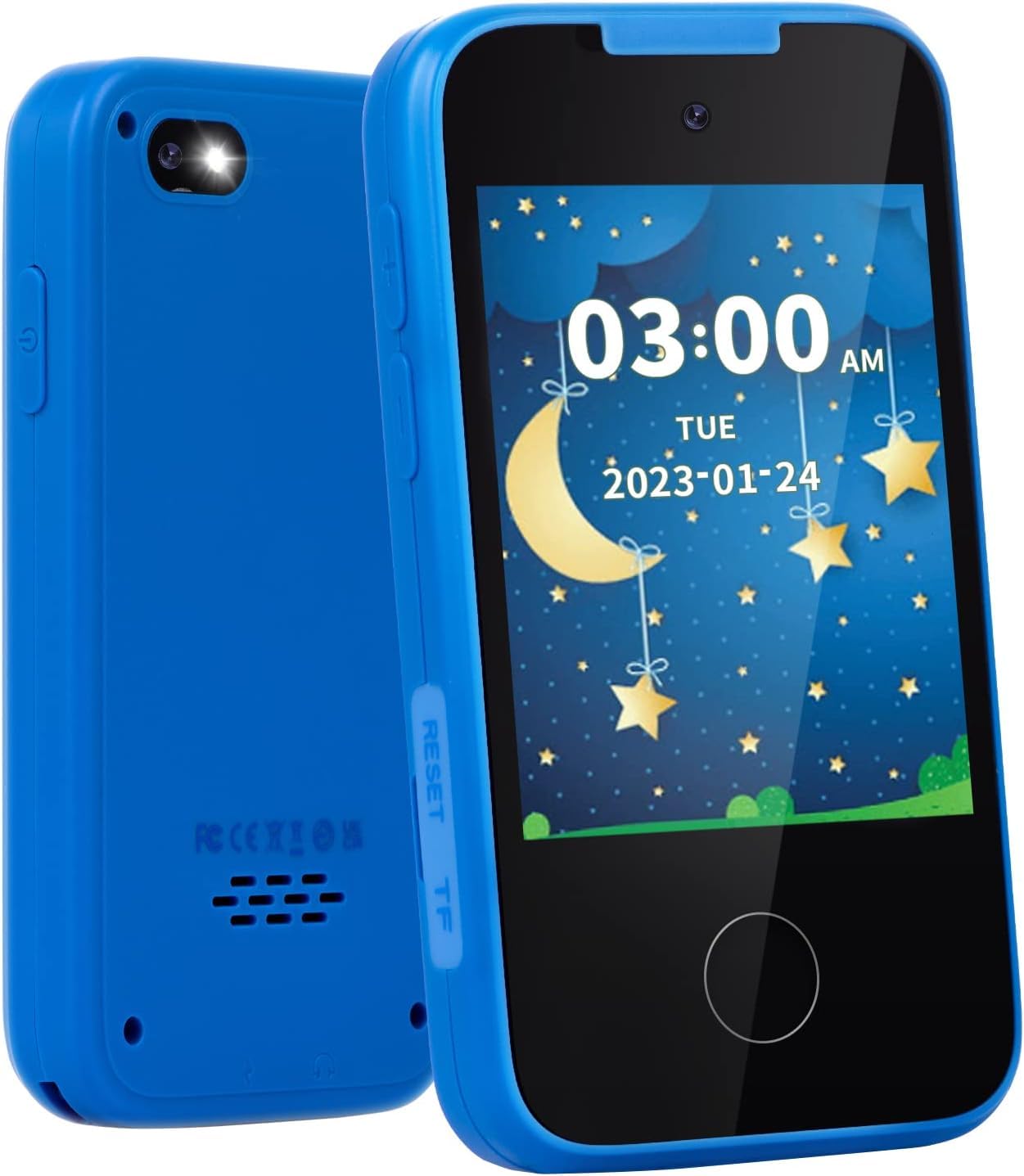 MOFGDNI Kids Phone: Dual Camera Toy Phone with Learning Games for Ages 3-8
