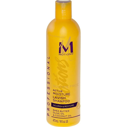 Motions Nourish & Restore Active Moisture Lavish Shampoo - Deeply Hydrating & Strengthening for Dry, Damaged Hair 16 oz
