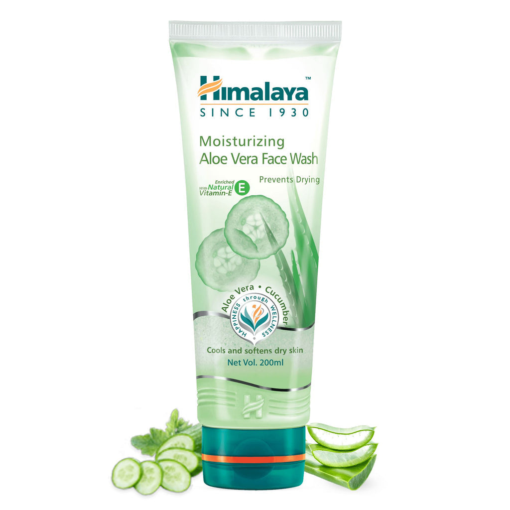 Himalaya Moisturizing Aloe Vera Face Wash Hydrating & Gentle Cleansing for Dry & Normal Skin 150ml