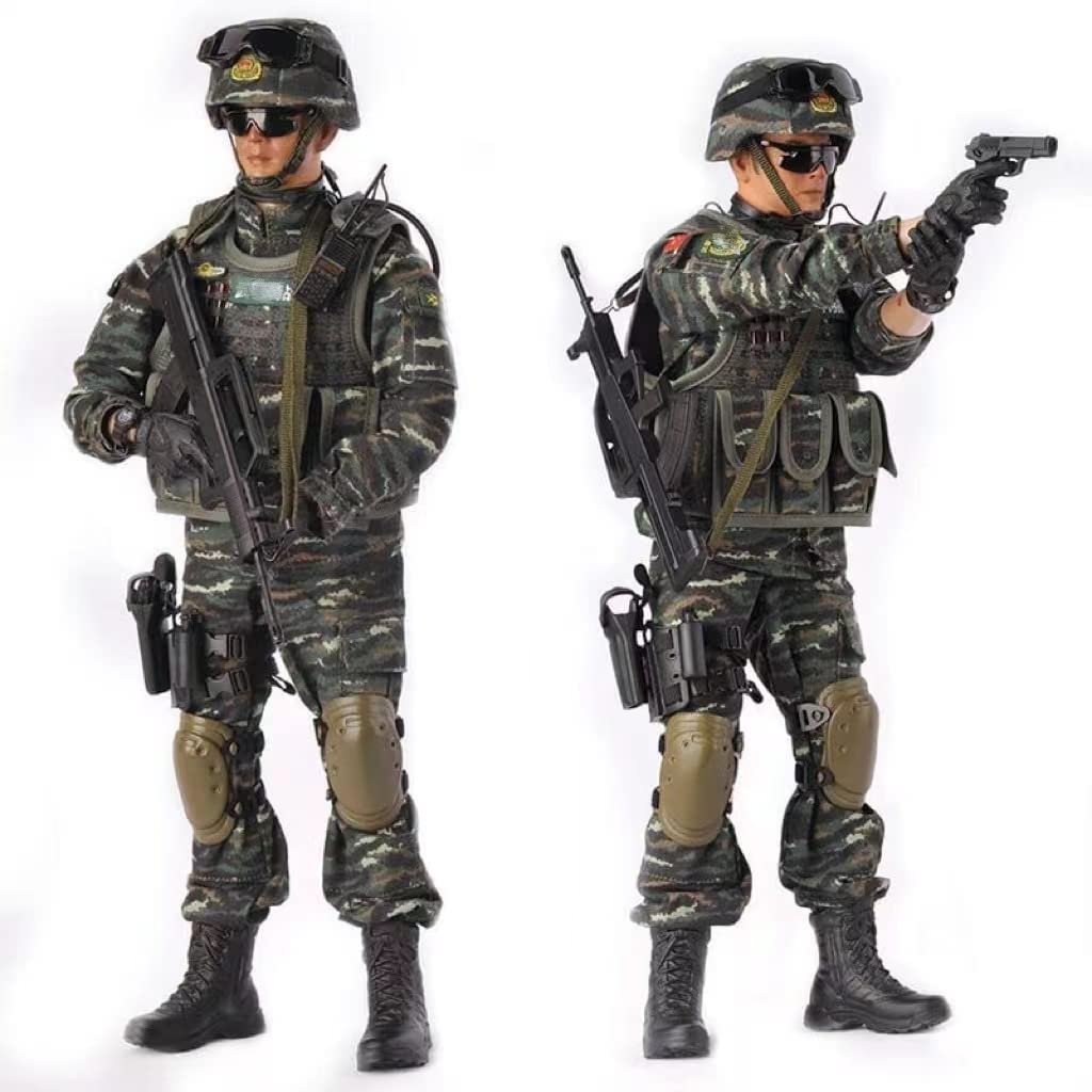 MoJyetli 1/6 Soldier Action Figure – Realistic Military Police Model with Accessories