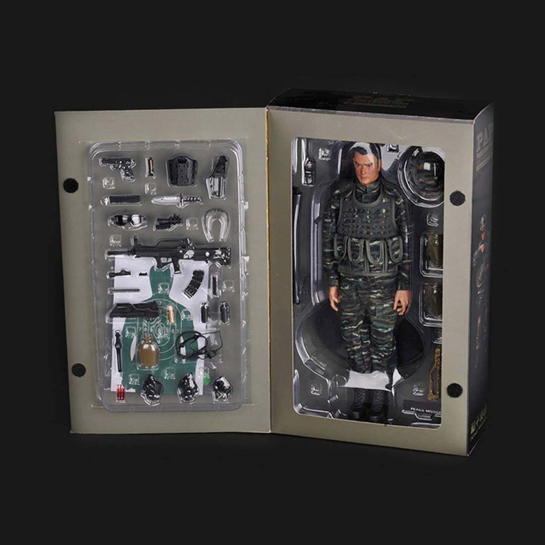 MoJyetli 1/6 Soldier Action Figure – Realistic Military Police Model with Accessories