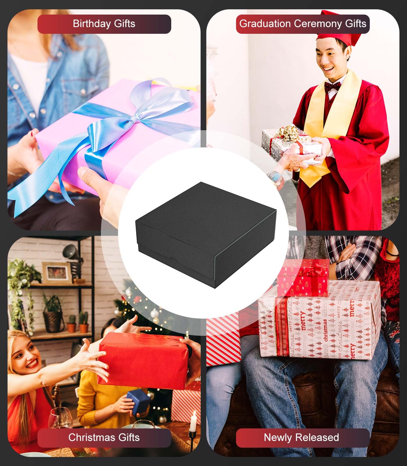 MoKo Trading Card Storage Box - 3000+ Capacity Deck Box with 4 Supports & 24 Dividers