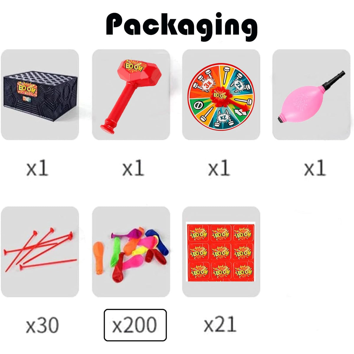 MoliDow Bang Popping Balloon Game – Family Party Fun for All Ages