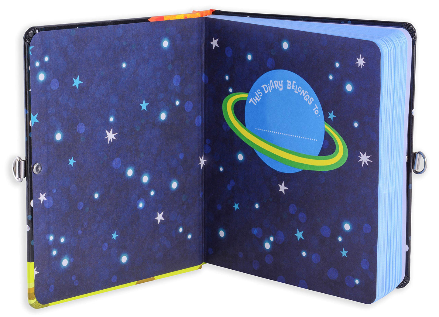 MOLLYBEE KIDS Outer Space Lock & Key Diary – 208 Lined Pages