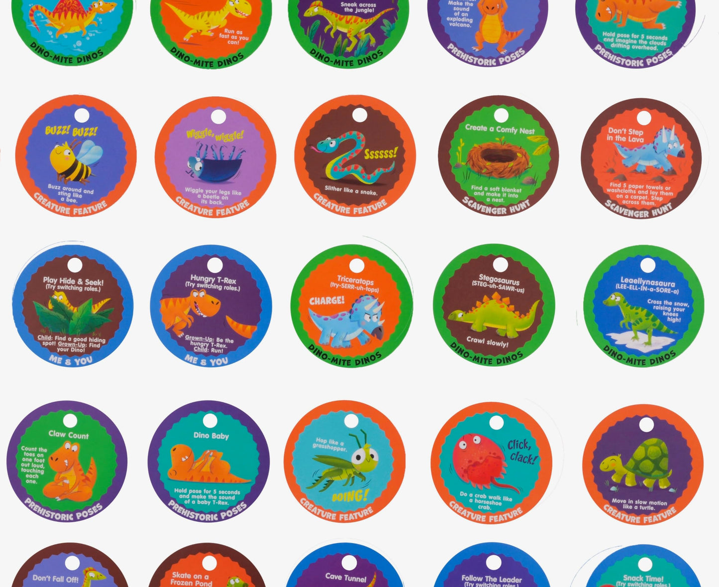 MOLLYBEE KIDS Dino Stomp and Roar: Toddler & Preschool Activity Cards for 3+
