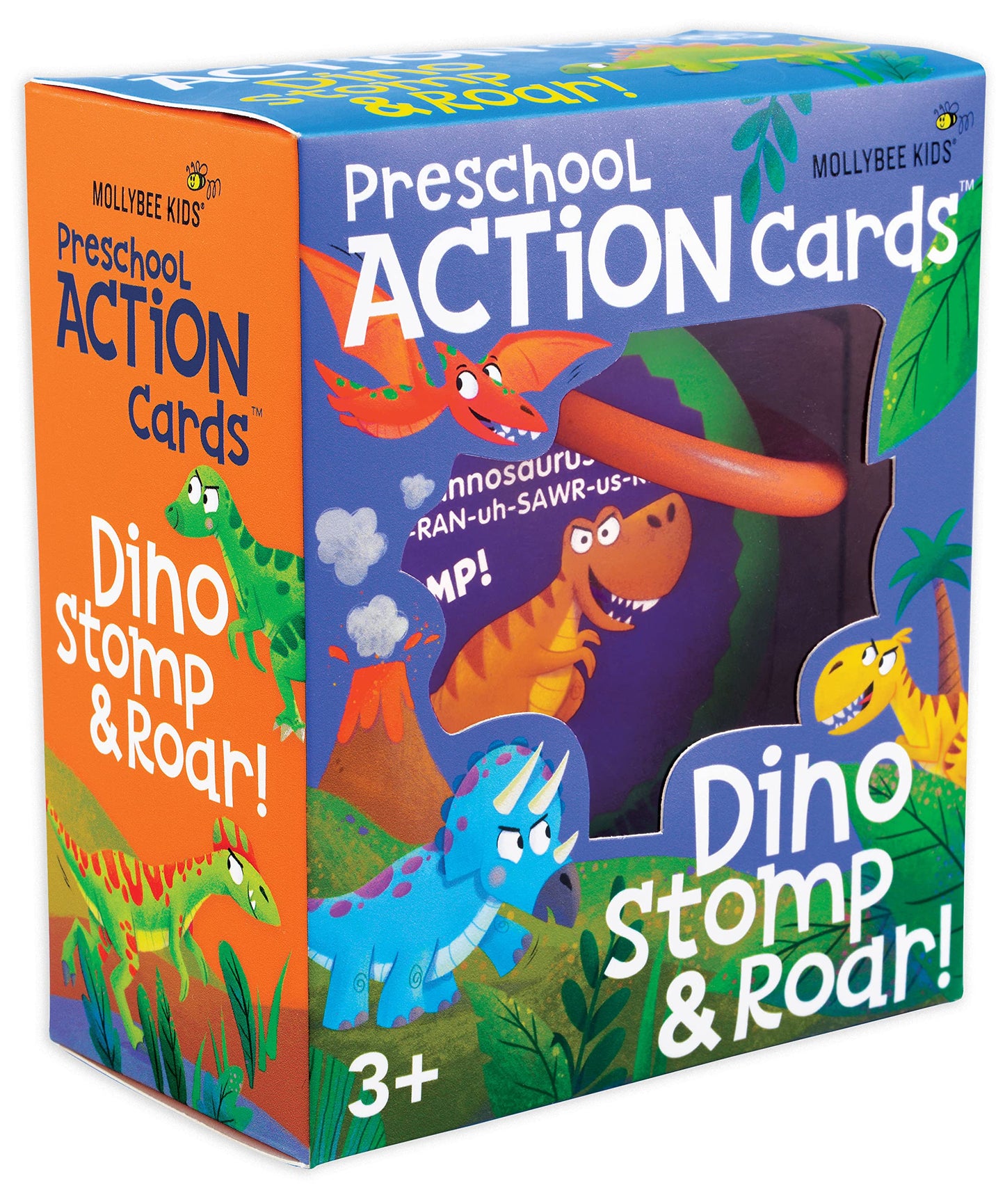 MOLLYBEE KIDS Dino Stomp and Roar: Toddler & Preschool Activity Cards for 3+