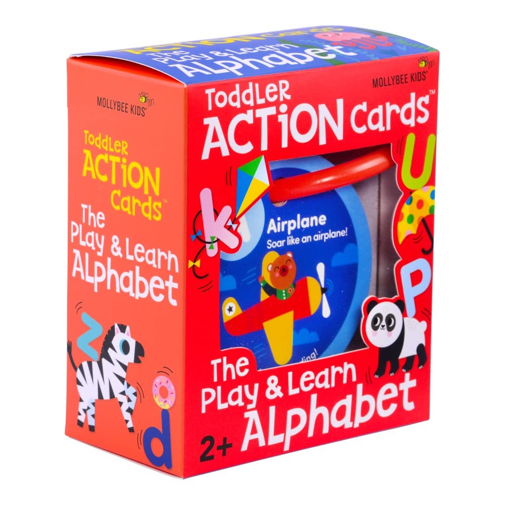 MOLLYBEE KIDS Preschool Activity Cards (Alphabet) – Learn Letters Through Movement