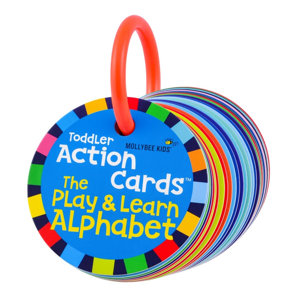 MOLLYBEE KIDS Preschool Activity Cards (Alphabet) – Learn Letters Through Movement