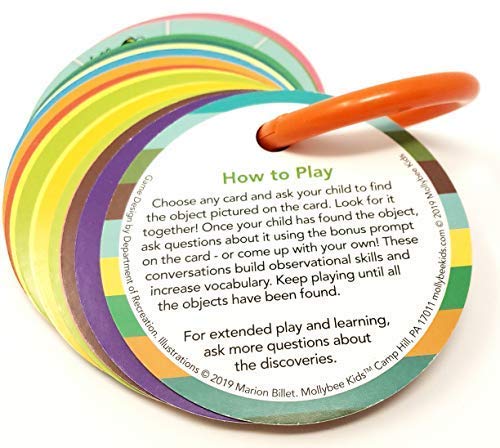 MOLLYBEE KIDS Toddler Outdoor Scavenger Hunt Cards – Park Play for Ages 2–4