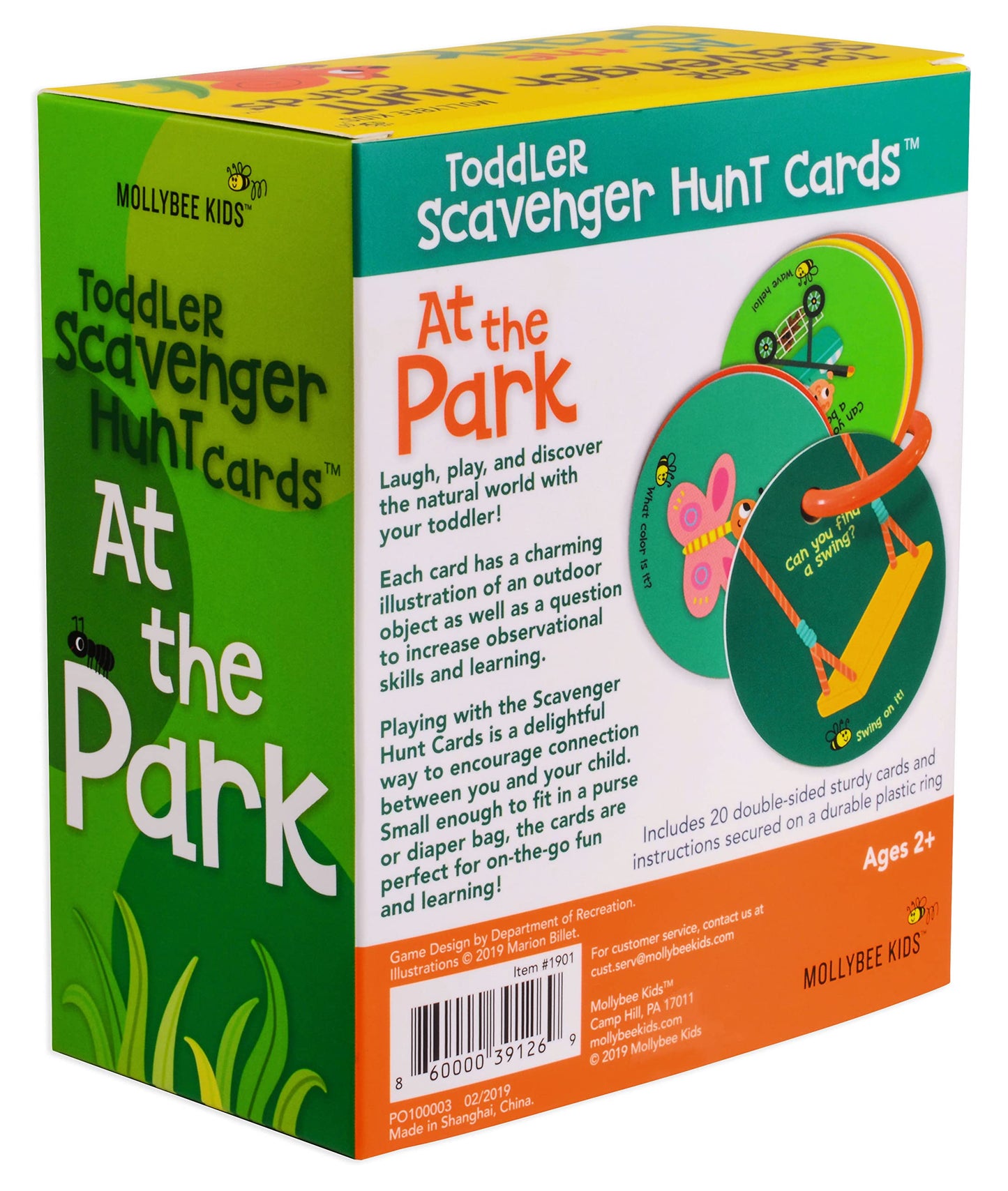 MOLLYBEE KIDS Toddler Outdoor Scavenger Hunt Cards – Park Play for Ages 2–4