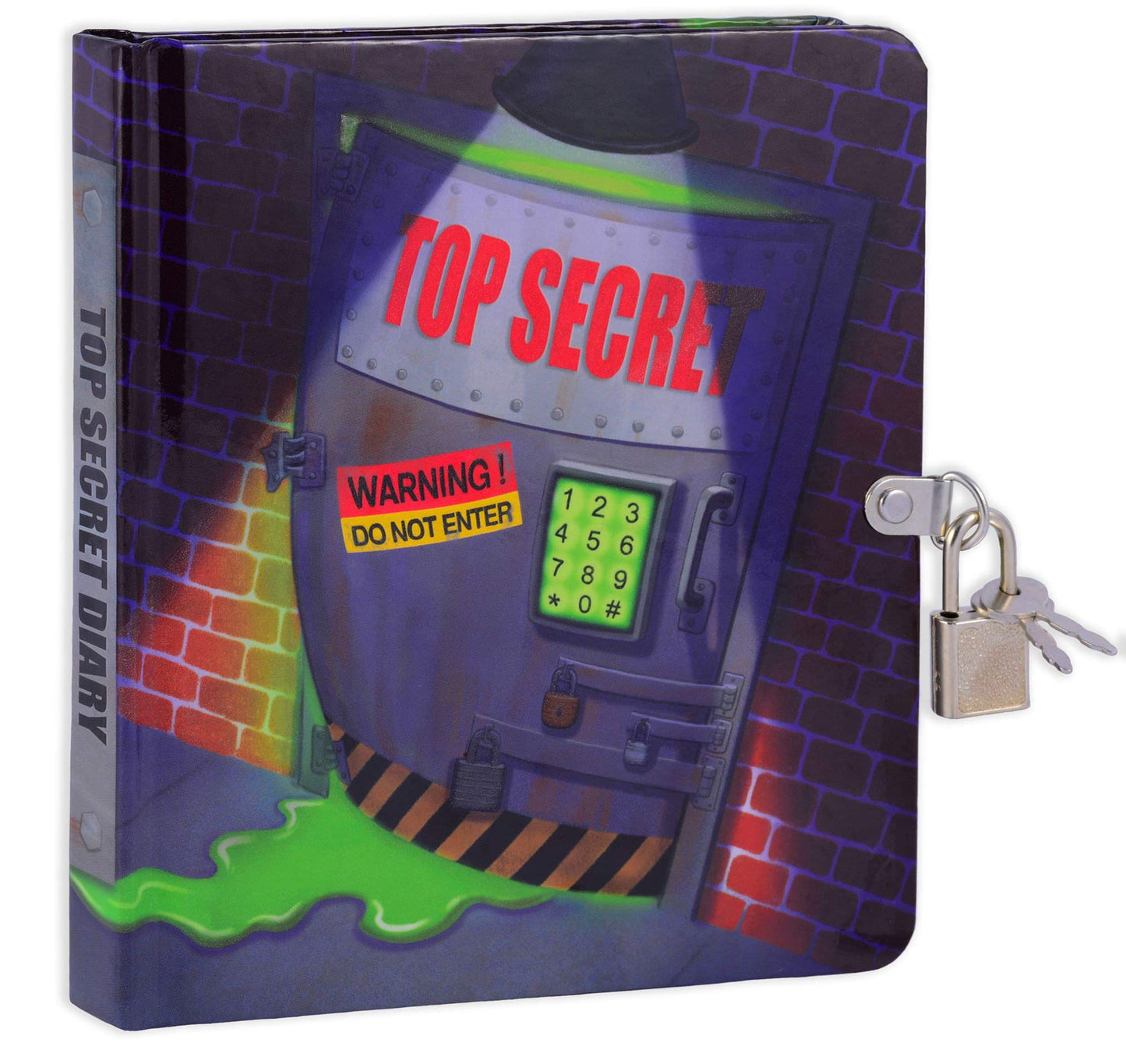 MOLLYBEE KIDS Top Secret Lock and Key Diary for Children — 208 Lined Pages, 5.5 x 6.25 Inches