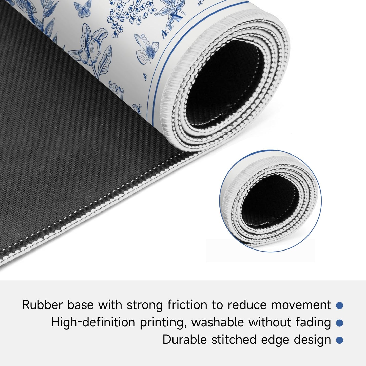 Molovsiny Mahjong Mat Blue Reverie — Durable, Quiet Table Cover for Mahjong