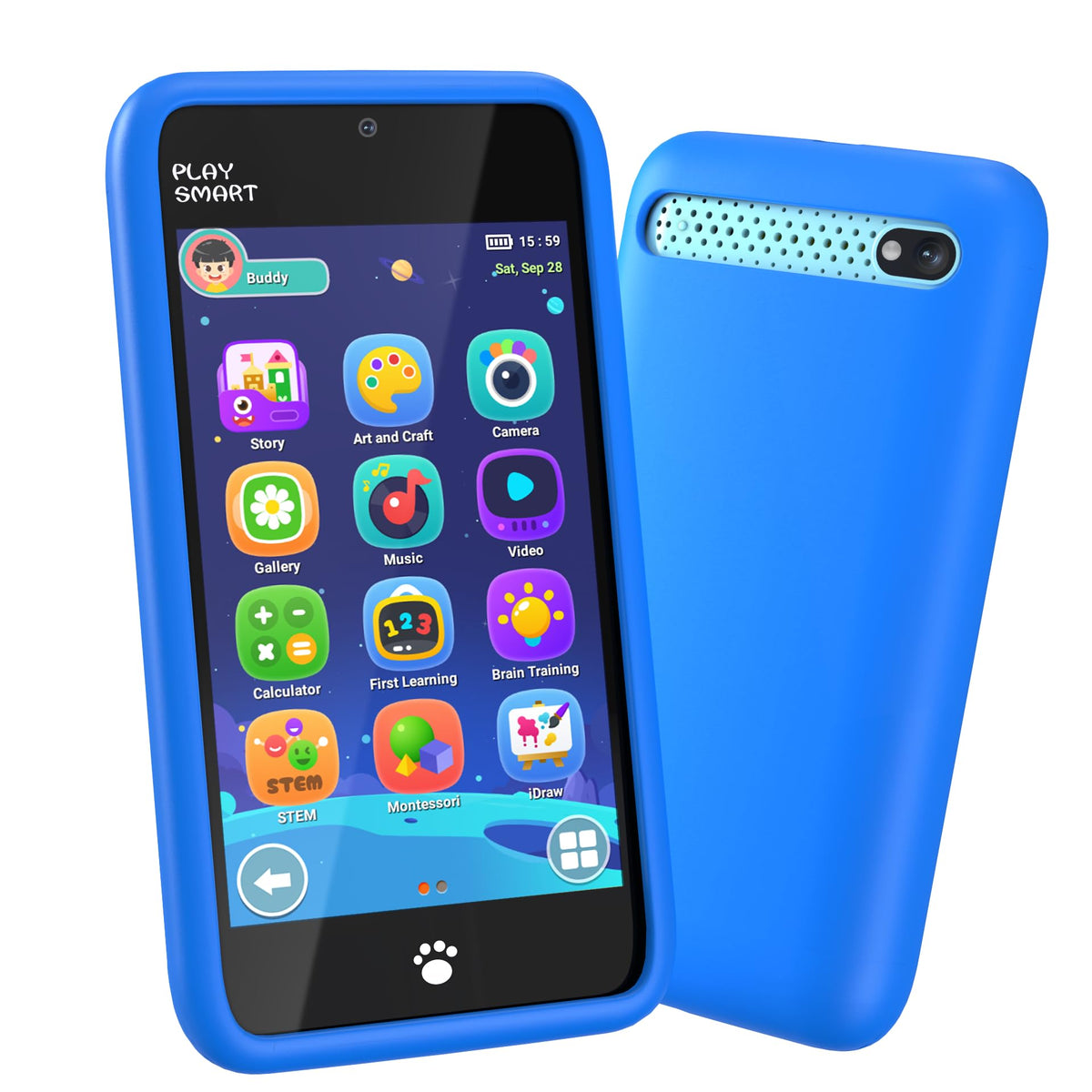 MOMILLA KDPS-1 Kids Phone - 3.97 inch Screen, Dual Cameras, 200+ Games