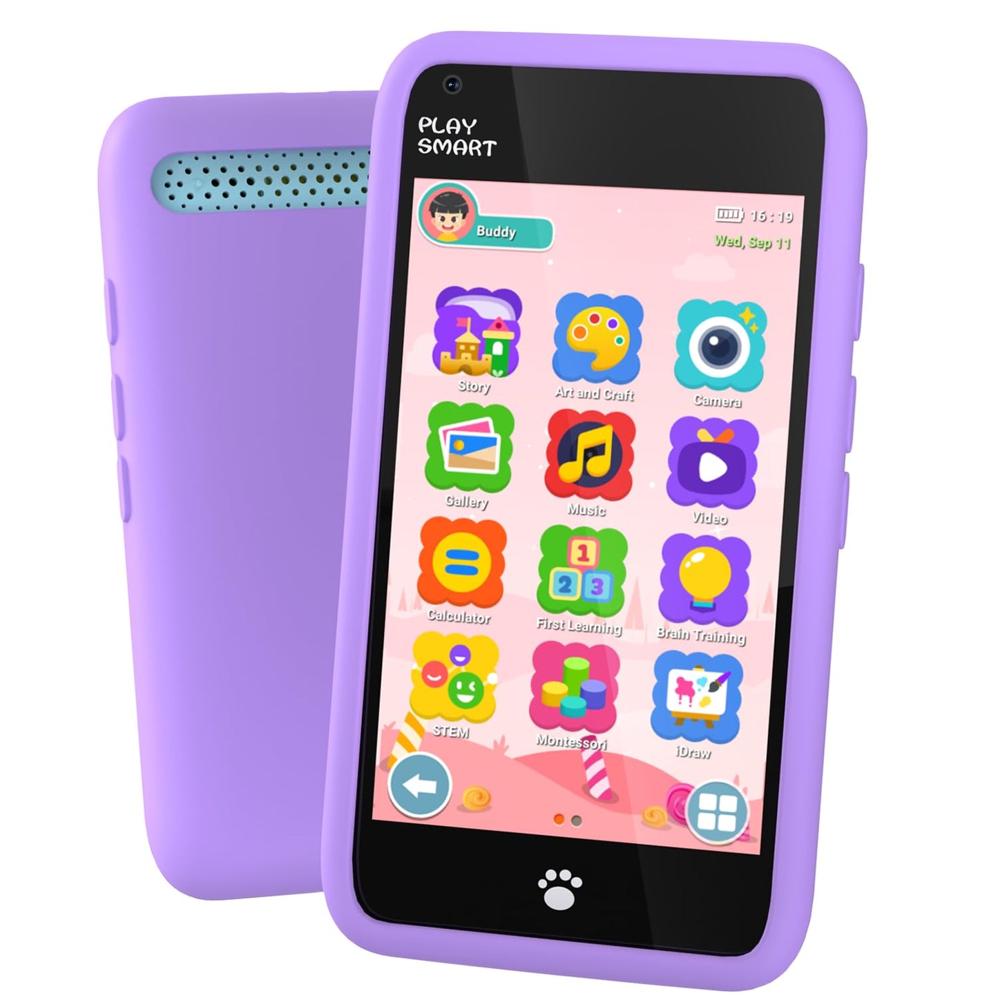 MOMILLA Kids Smart Phone KDPS-1 – 3.97-inch Screen, 16GB, Front Camera, Parental Controls