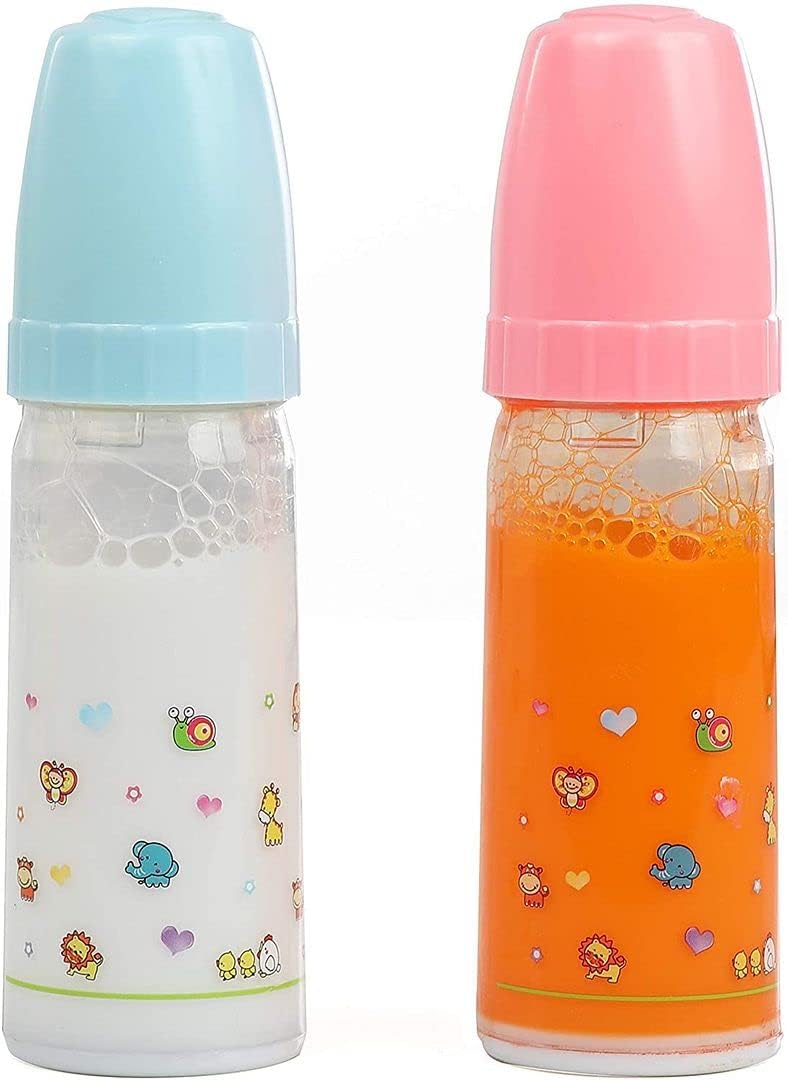 Mommy & Me Toy Magic Baby Doll Bottles – Disappearing Milk & Juice (2 Pack)