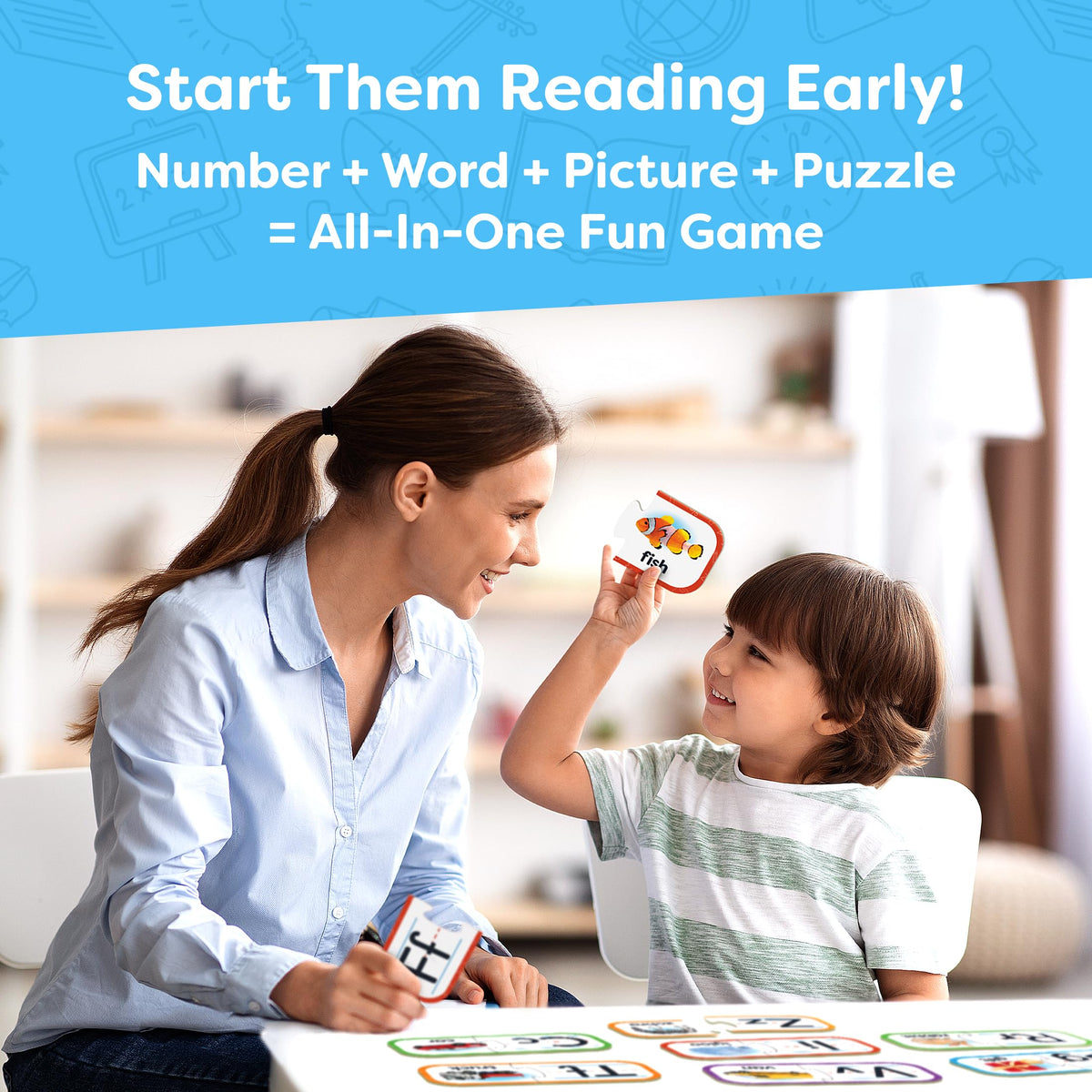 Momo & Nashi Number Puzzle Kindergarten Math Games – 20 Self-Correcting Puzzles for Toddlers (Ages 3-5)