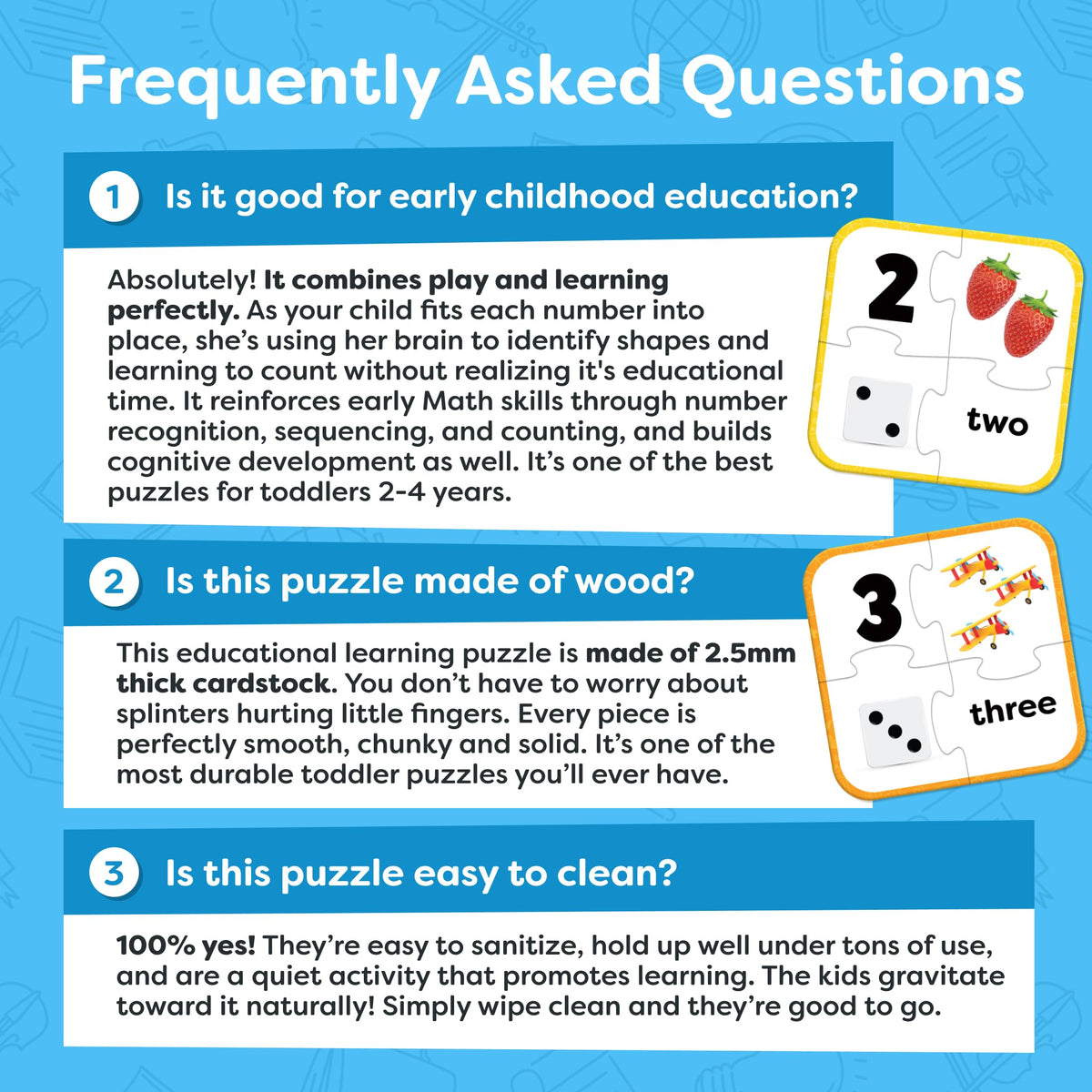 Momo & Nashi Number Puzzle Kindergarten Math Games – 20 Self-Correcting Puzzles for Toddlers (Ages 3-5)