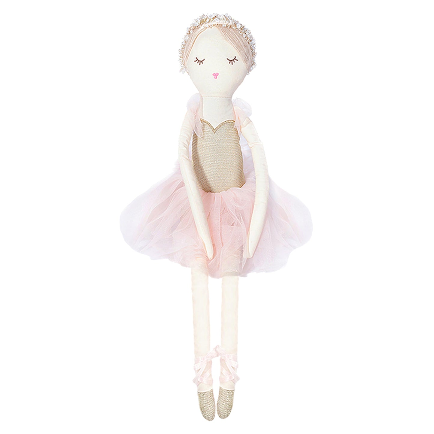 MON AMI Ballerina Stuffed Doll – 20-Inch Plush Ballet Doll for Playtime & Room Décor