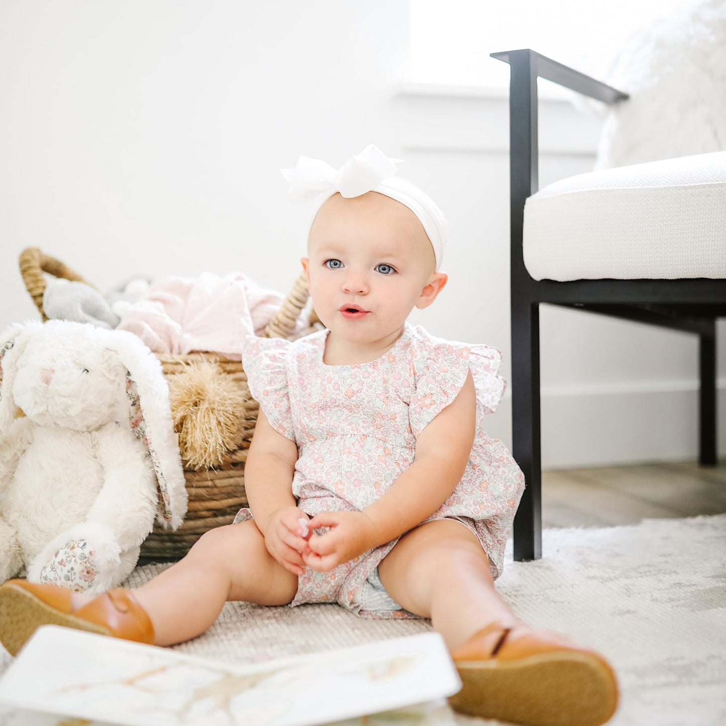 MON AMI Faith The French Bunny Plush Toy — 13-Inch Soft Plush for Nursery Decor & Cozy Companion