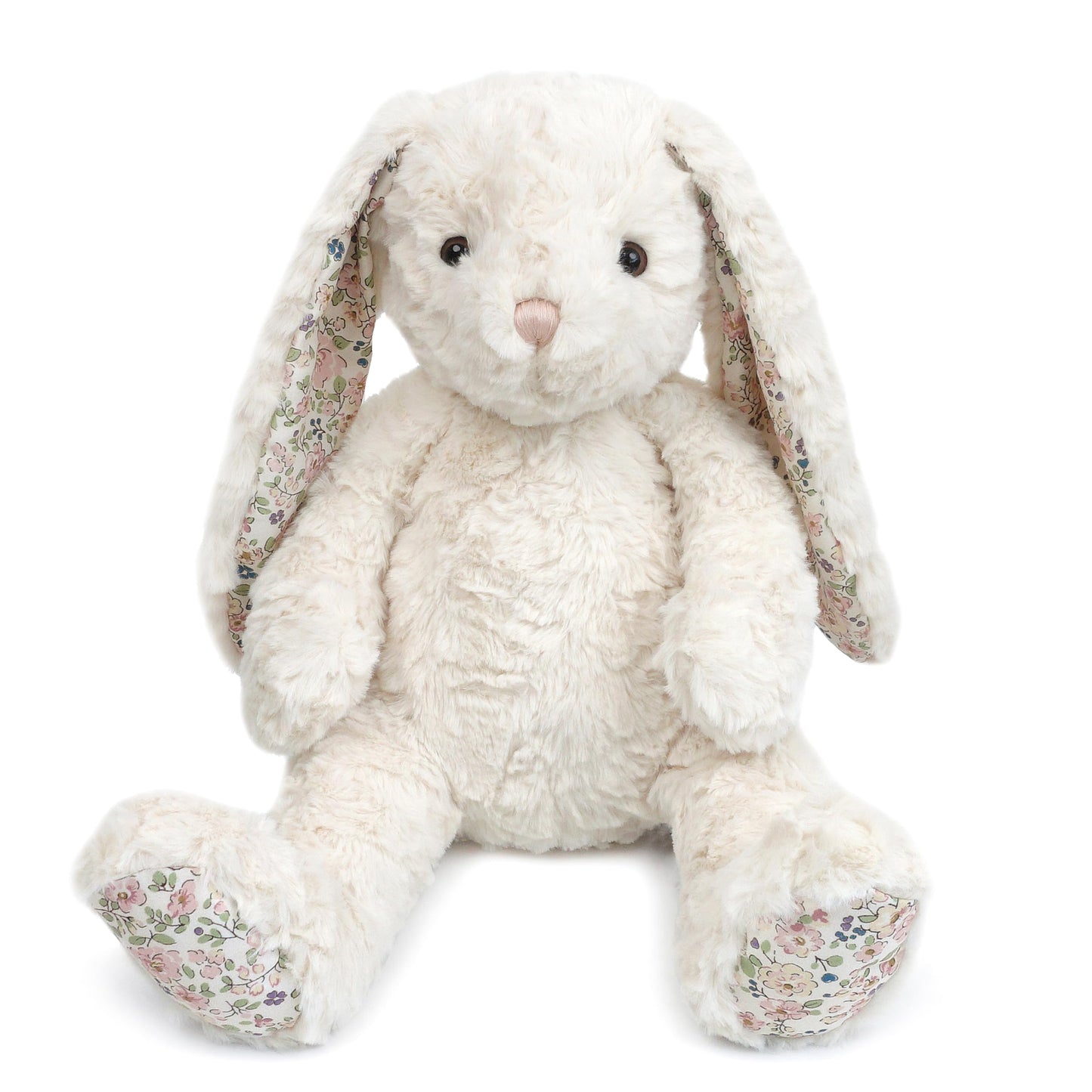 MON AMI Faith Bunny Large Plush — 17-Inch Cream Rabbit for Cuddles & Decor