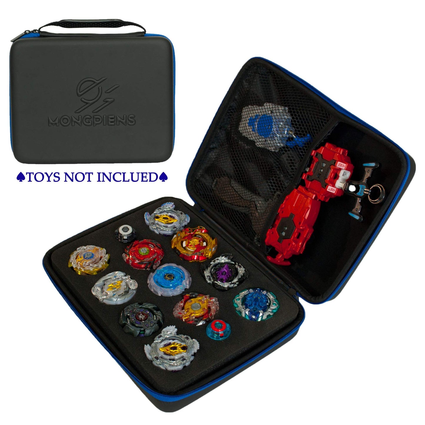 MONGPIENS Battling Tops Case (Medium) – Soft, Waterproof Storage for Tops & Launcher
