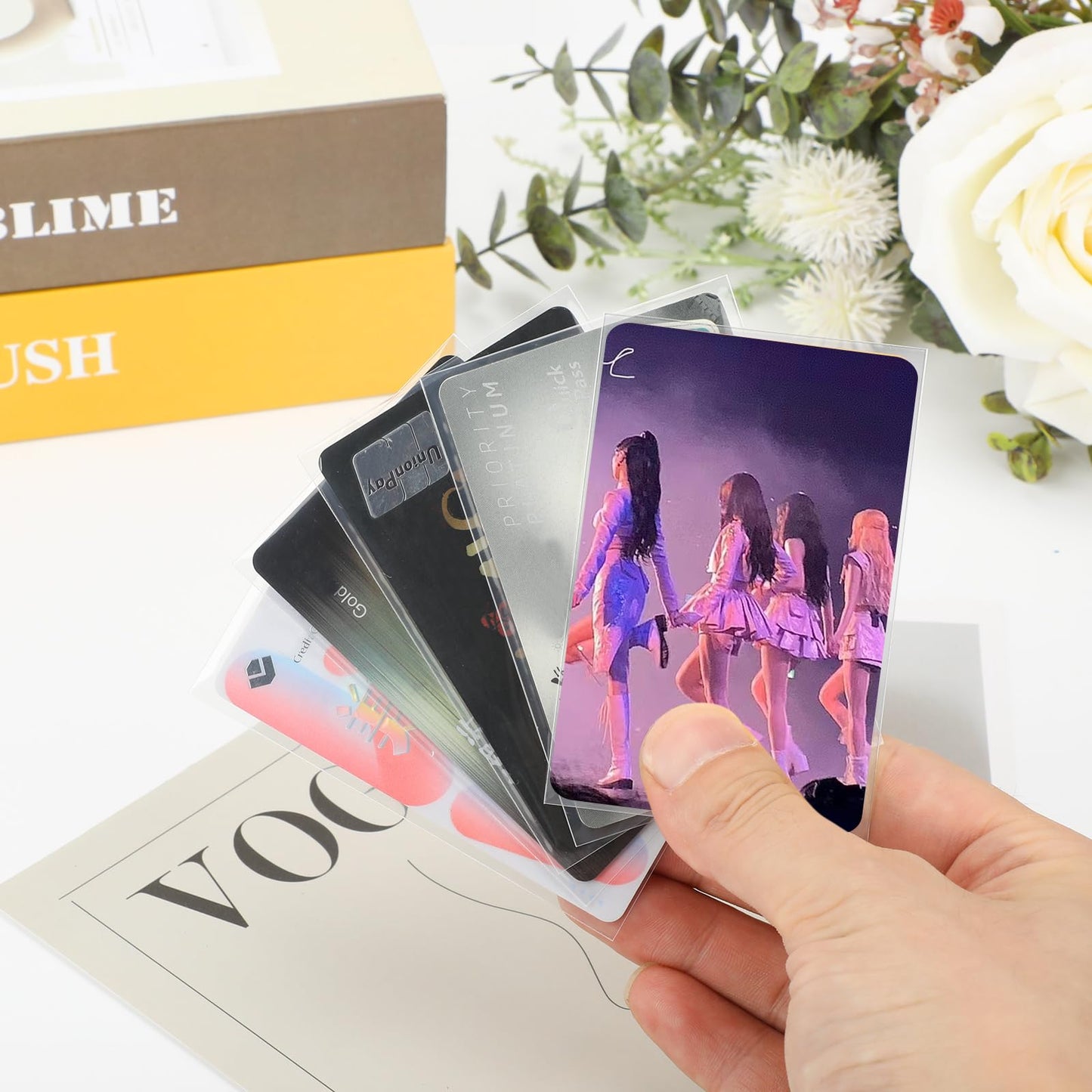 Monigte 100 Pcs Photocard Sleeves 57x88mm – Ultra Clear Protector