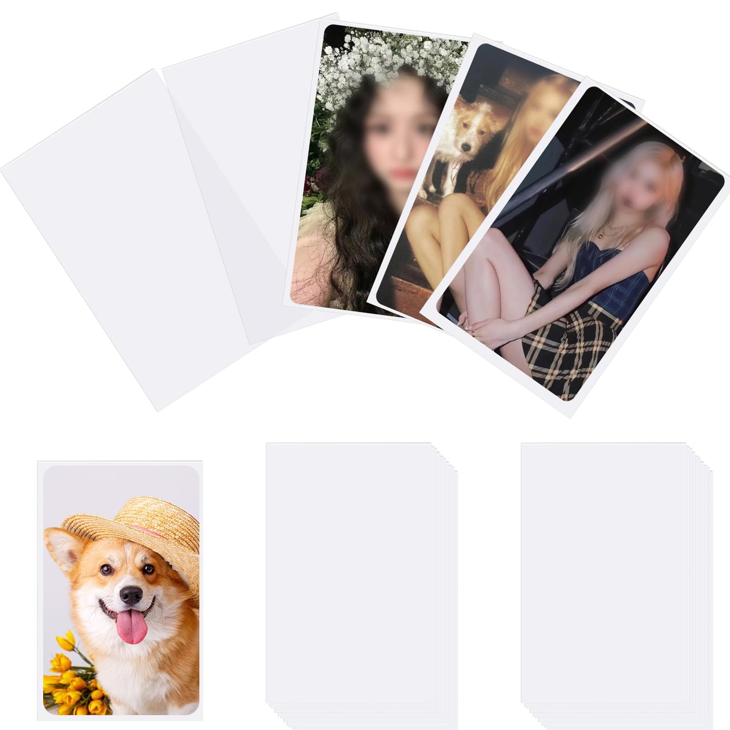 Monigte 100 Pcs Photocard Sleeves 57x88mm – Ultra Clear Protector
