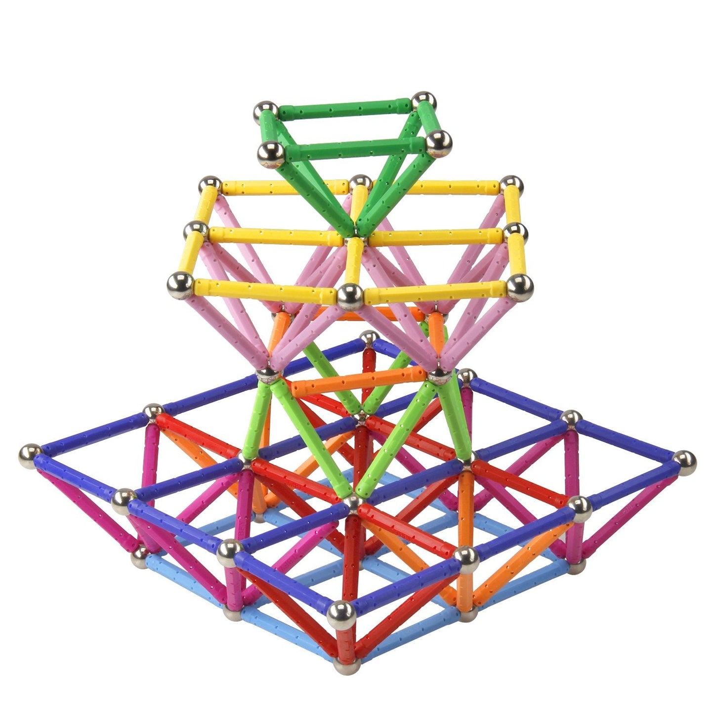 MONILON 160 Pcs Magnet Building Sticks – STEM Toy for Kids