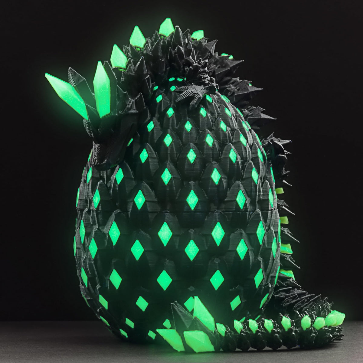 MONJITA Dragon Egg Toy — Glow-in-the-Dark 3D Dragon, Articulated & Hatchable