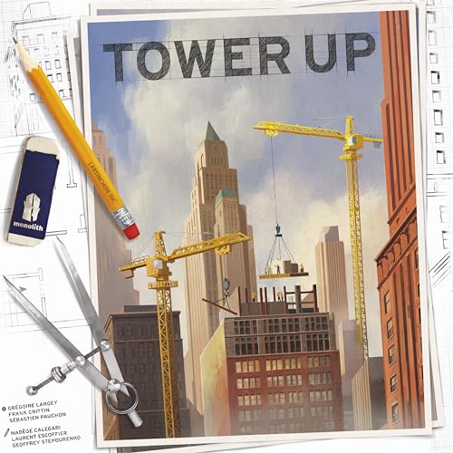 Monolith Board Games: Tower Up – City Building Strategy Game for 2-4 Players (Ages 8+) | 30–45 Minutes