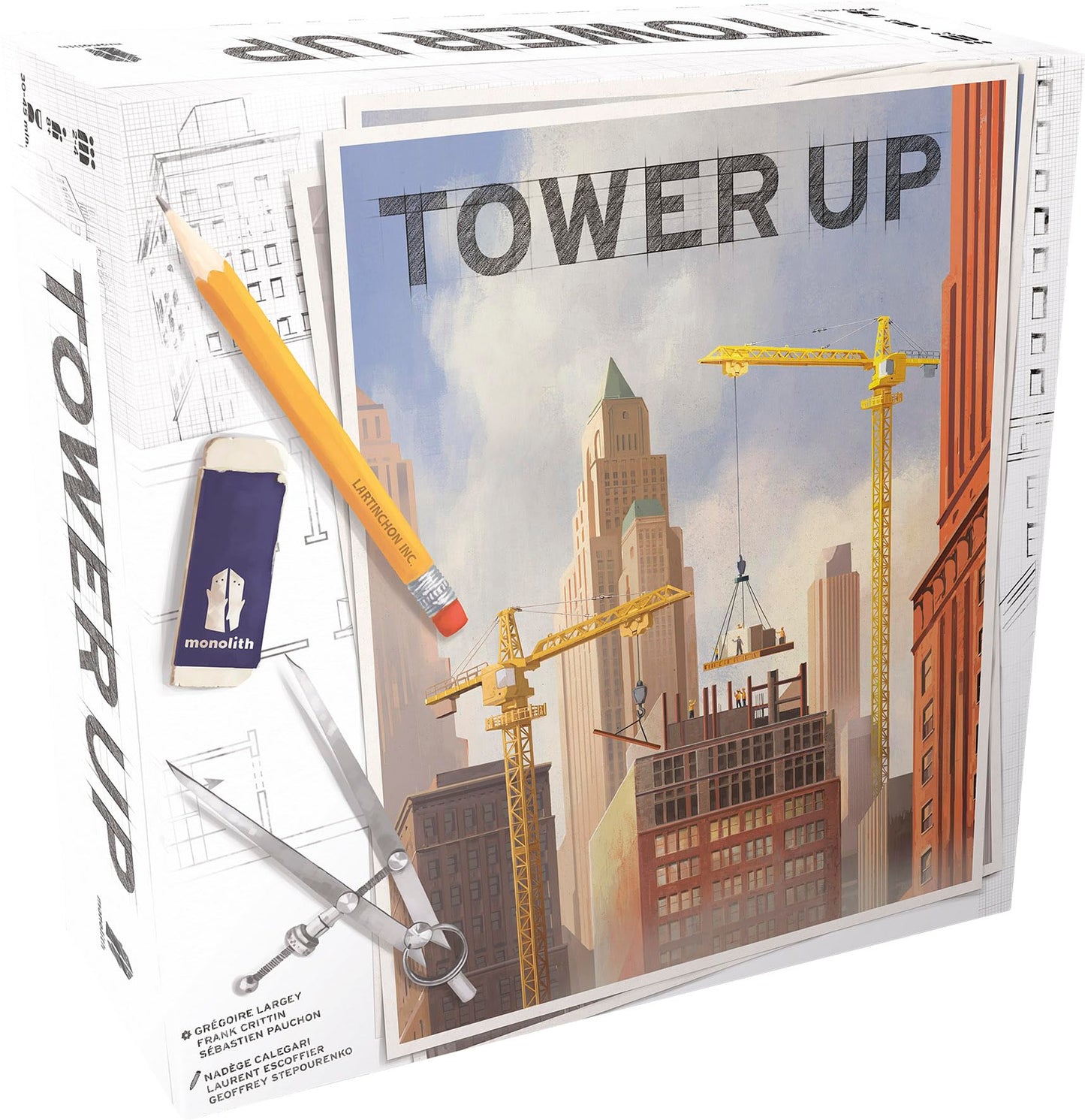 Monolith Board Games: Tower Up – City Building Strategy Game for 2-4 Players (Ages 8+) | 30–45 Minutes
