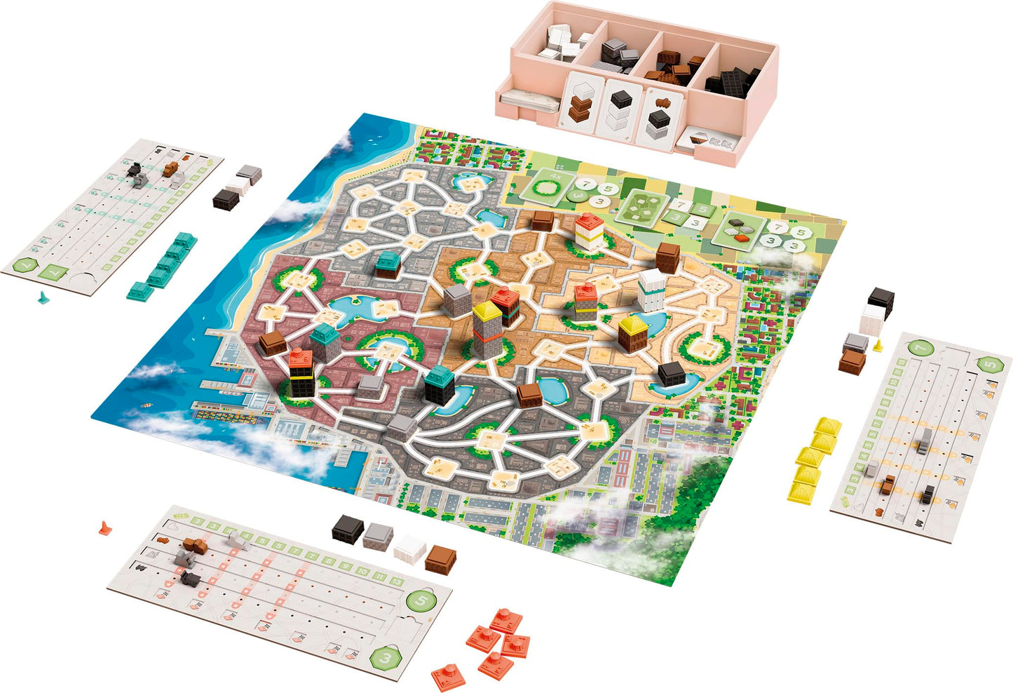 Monolith Board Games: Tower Up – City Building Strategy Game for 2-4 Players (Ages 8+) | 30–45 Minutes