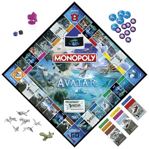 Monopoly Avatar Edition Board Game for Ages 8 and Up | Family Games for 2–6 Players