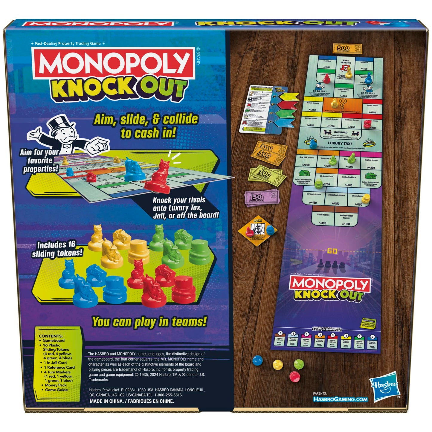 Monopoly Knockout Board Game – Quick Family Party Fun for 2-8 Players | 20 Min