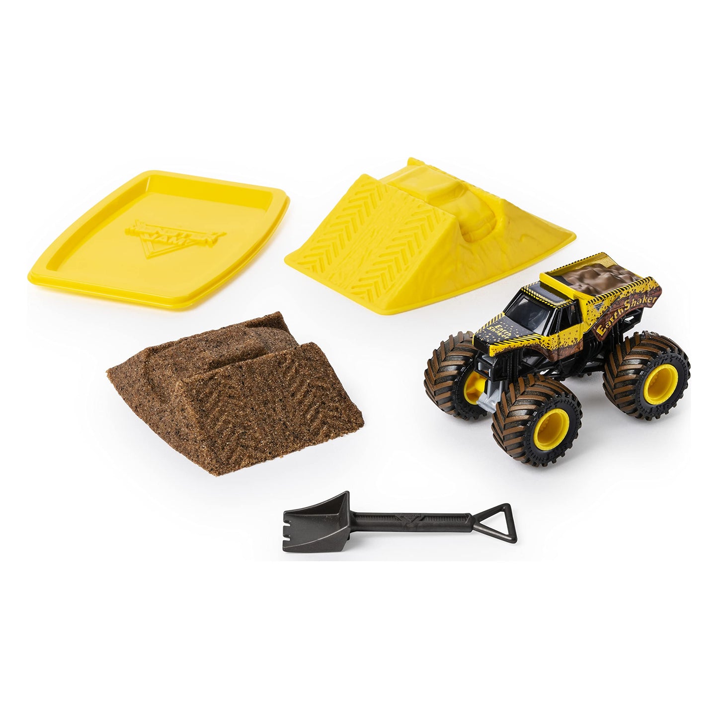 Monster Jam Earth Shaker Monster Dirt Starter Set – 1:64 Die-Cast Truck & 8oz Dirt